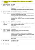 NUR 315 Exam &num;2 UPDATED ACTUAL Questions and CORRECT  Answers 