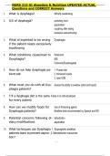 NURS 315 GI disorders & Nutrition UPDATED ACTUAL  Questions and CORRECT Answers 