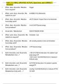 NUR 315 FINAL UPDATED ACTUAL Questions and CORRECT  Answers