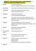 NURS 315 - Pathophysiology EXAM 1 PREP UPDATED  ACTUAL Questions and CORRECT Answers