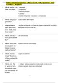 NUR 315 Pathophysiology UPDATED ACTUAL Questions and  CORRECT Answers