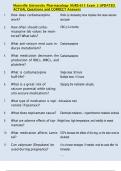 Maryville University Pharmacology NURS-615 Exam 2 UPDATED  ACTUAL Questions and CORRECT Answers 