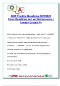 AHIT Home Inspection Exam &vert; 100&plus; Questions with Answers &vert; Structural&comma; Electrical&comma; HVAC&comma; Roofing &vert; 2025&sol;2026 &vert; American Home Inspectors Training