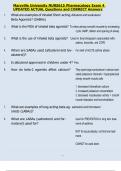 Maryville University NURS615 Pharmacology Exam 4  UPDATED ACTUAL Questions and CORRECT Answers