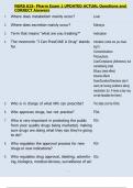 NURS 615- Pharm Exam 1 UPDATED ACTUAL Questions and  CORRECT Answers