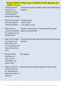 Maryville NURS 615 Pharm Exam 2 UPDATED ACTUAL Questions and  CORRECT Answers 
