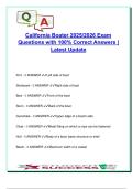 California Boating Exam &vert; 100&plus; Questions with Correct Answers &vert; Hull Types&comma; PWC&comma; Safety&comma; Navigation &vert; 2025&sol;2026 &vert; California State Boater Certification