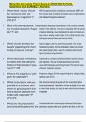 Maryville University Pharm Exam 2 UPDATED ACTUAL  Questions and CORRECT Answers 