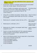 NUR 615 Exam 4 Maryville UPDATED ACTUAL Questions and  CORRECT Answers 