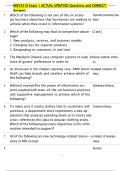 MISY3310 Exam 1 ACTUAL UPDATED Questions and CORRECT  Answers