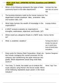 MISY 3310 Test 1 UPDATED ACTUAL Questions and CORRECT  Answers 