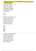 MISY 3310 Exam 1 &lpar;Ch&period; 1-6&rpar;  UPDATED ACTUAL Questions and  CORRECT Answers