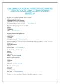CMA EXAM 2026 WITH ALL CORRECT & 100&percnt; VERIFIED ANSWERS&vert;ACTUAL COMPLETE EXAM&vert;ALREADY GRADED A&plus;