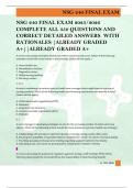 NSG 240 FINAL EXAM 2025&sol;2026  COMPLETE ALL 350 QUESTIONS AND  CORRECT DETAILED ANSWERS  WITH  RATIONALES &vert;ALREADY GRADED  A&plus;&vert;&vert;ALREADY GRADED A&plus;