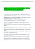 ENRICHED AIR NITROX &lpar;EANX&rpar; EXAM QUESTIONS AND ANSWERS