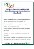 Pharmacology &ndash; 100&plus; Exam Questions with Answers &vert; NUR2474 &vert; Nursing &vert; Routes&comma; Pharmacokinetics&comma; Administration Safety