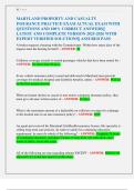MARYLAND PROPERTY AND CASUALTY  INSURANCE PRACTICE EXAM ACTUAL EXAM WITH  QUESTIONS AND 100&percnt; CORRECT ANSWERS&vert;&vert;  LATEST AND COMPLETE VERSION 2025-2026 WITH  EXPERT VERIFIED SOLUTIONS&vert;&vert; ASSURED PASS 
