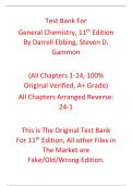 Test Bank General Chemistry 11th Edition By Darrell Ebbing&comma; Steven D&period; Gammon