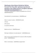 Washington State Master Esthetician Written Practical Test Prep 2025 update&vert;comprehensive questions and verified answers &lpar;complete solutions&rpar; ASSURED SUCCESS&vert;GRADE A&plus;&excl;&excl;