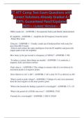 ET ATT Comp Test Exam Questions with Correct Solutions Already Graded A&plus; 100&percnt; Guaranteed Pass&excl;&excl;&excl;Updated 2025<<Latest Version>>
