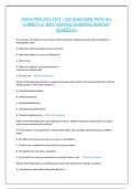 AAMA PRACTICE TEST - 200 QUESTIONS WITH ALL CORRECT & 100&percnt; VERIFIED ANSWERS&vert;ALREADY GRADED A&plus;