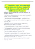 ATT Comp Test Exam Questions with Correct Solutions Already Graded A&plus; 100&percnt; Guaranteed Pass&excl;&excl;&excl;Updated 2025<<Latest Version>>