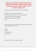 Applied Nutrition Guide&colon; Questions and Answers for BIO 319 &lpar;2025&sol;2026 Update&rpar;
