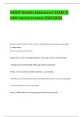 HEENT &lpar;Health Assessment EXAM 2&rpar; with correct answers 2025&sol;2026