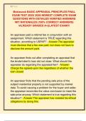 Mckissock BASIC APPRAISAL PRINCIPLES FINAL  EXAM TEST 2025&sol; 2026 NEWEST COMPLETE EXAM  QUESTIONS WITH DETAILED VERIFIED ANSWERS  WIT RATIONALES &lpar;100&percnt; CORRECT ANSWERS&rpar;  &sol;ALREADY GRADED A&plus;&vert;&vert;LATEST EXAM&excl;&excl;&excl;