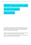 HEENT Assessment with correct answers 2025&sol;2026