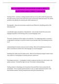 NES ELEMENTARY EDUCATION SUBTEST 1 EXAM  QUESTIONS AND CORRECT ANSWERS 
