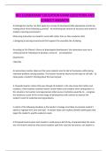 NES ELEMENTARY EDUCATION EXAM QUESTIONS AND  CORRECT ANSWERS 
