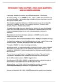 PSYCHOLOGY 1000&colon; CHAPTER 1 &lpar;MUN&rpar; EXAM QUESTIONS AND ACCURATE ANSWERS 