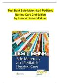 Safe Maternity & Pediatric Nursing Care 2nd Edition Test Bank Questions and Answers