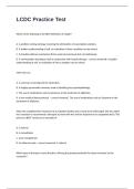 LCDC Practice Test Verified Practice Questions And 100&percnt; Correct Answers Graded A&plus;&period;