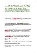 TN TIMESHARE EXAM PRACTICE TEST QUESTIONS AND VERIFIED ANSWERS WELL GRADED &lpar;NEW 2025&sol;2026 UPDATE&rpar;QUESTIONS WITH VERIFIED ANSWERS 100&percnt; CORRECT &sol;A&plus; GRADE