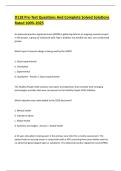 D118 Pre-Test Questions And Complete Solved Solutions Rated 100&percnt; 2025