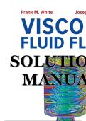 Solutions Manual for Viscous Fluid Flow 4th Edition By Frank White&comma; Joseph Majdalani