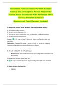 Terraform Fundamentals Verified Multiple  Choice and Conceptual Actual Frequently  Tested Exam Questions With Reviewed 100&percnt;  Correct Detailed Answers   Guaranteed Pass&excl;&excl;Current Update&excl;&excl; 