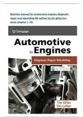 Solution manual for automotive engines diagnosis repair and rebuilding 9th edition by tim gilles tim levan chapter 1 -19&period;