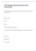 AST Practice Exam Questions and Answers