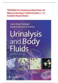 TEST BANK For Urinalysis and Body Fluids&comma; 7th Edition by Strasinger &vert; Verified Chapters 1 - 17 &vert; Complete Newest Version