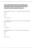 WGU C784 APPLIED HEALTHCARE STATISTICS PRE-ASSESSMENT COMPLETE EXAM QUESTIONS WITH DETAILED VERIFIED ANSWERS  GRADED A&plus;