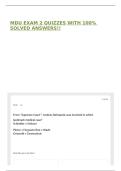 MDU EXAM 2 QUIZZES WITH 100&percnt; SOLVED ANSWERS&excl;&excl;