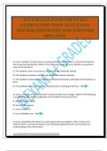 ATI ENGAGE FUNDAMENTALS ELIMINATION POST TEST EXAM 2025&sol;2026 QUESTIONS AND ANSWERS 100&percnt; PASS