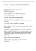 UF HSA 3111 FINAL EXAM REVIEW QUESTIONS
