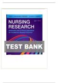 Nursing Research 10th Edition LoBiondo-Wood TEST BANK 9780323762915&sol;latest 2025 Edition&sol;All Chapters Fully Covered