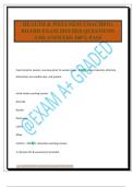 HEALTH & WELLNESS COACHING BOARD EXAM 2025&sol;2026 QUESTIONS AND ANSWERS 100&percnt; PASS