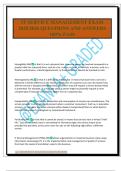 IT SERVICE MANAGEMENT EXAM 2025&sol;2026 QUESTIONS AND ANSWERS 100&percnt; PASS