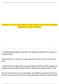 CARDIAC VASCULAR NURSING EXAM QUESTIONS AND ANSWERS GRADED A&plus; 100&percnt; VERIFIED&period;